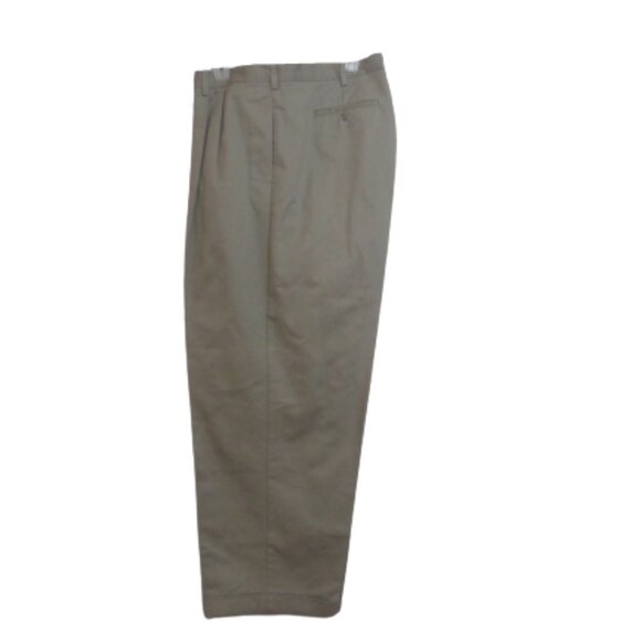 Weatherproof Men's Khaki Pleated Cuff Pants - Picture 1 of 4
